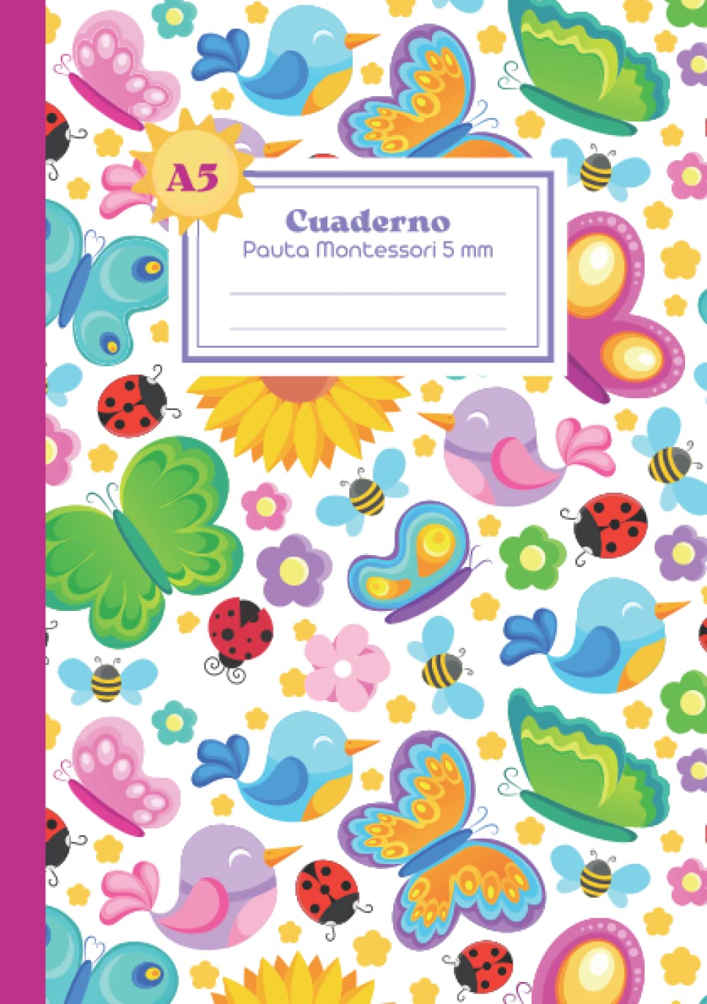 Libro: Libreta pauta MONTESSORI 5mm A5 -: Cuaderno A5 pauta Montessori 5 mm (Spanish Edition)