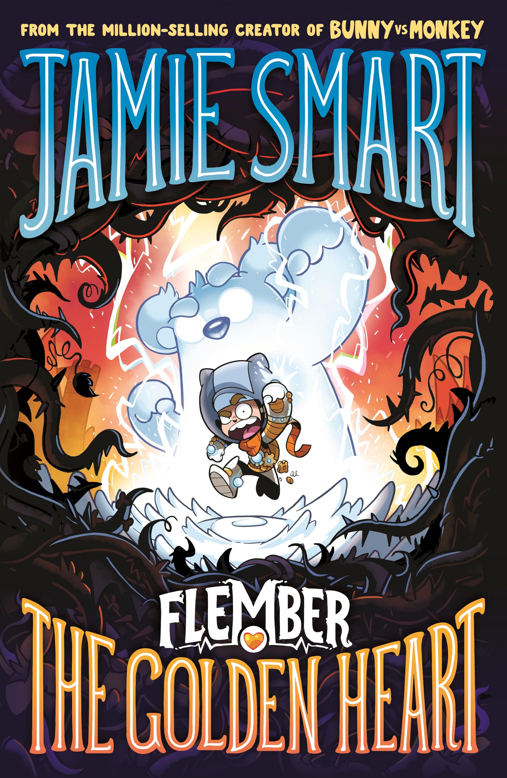 Libro: Flember 5: The Golden Heart (from the multi-million-selling creative genius Jamie Smart)