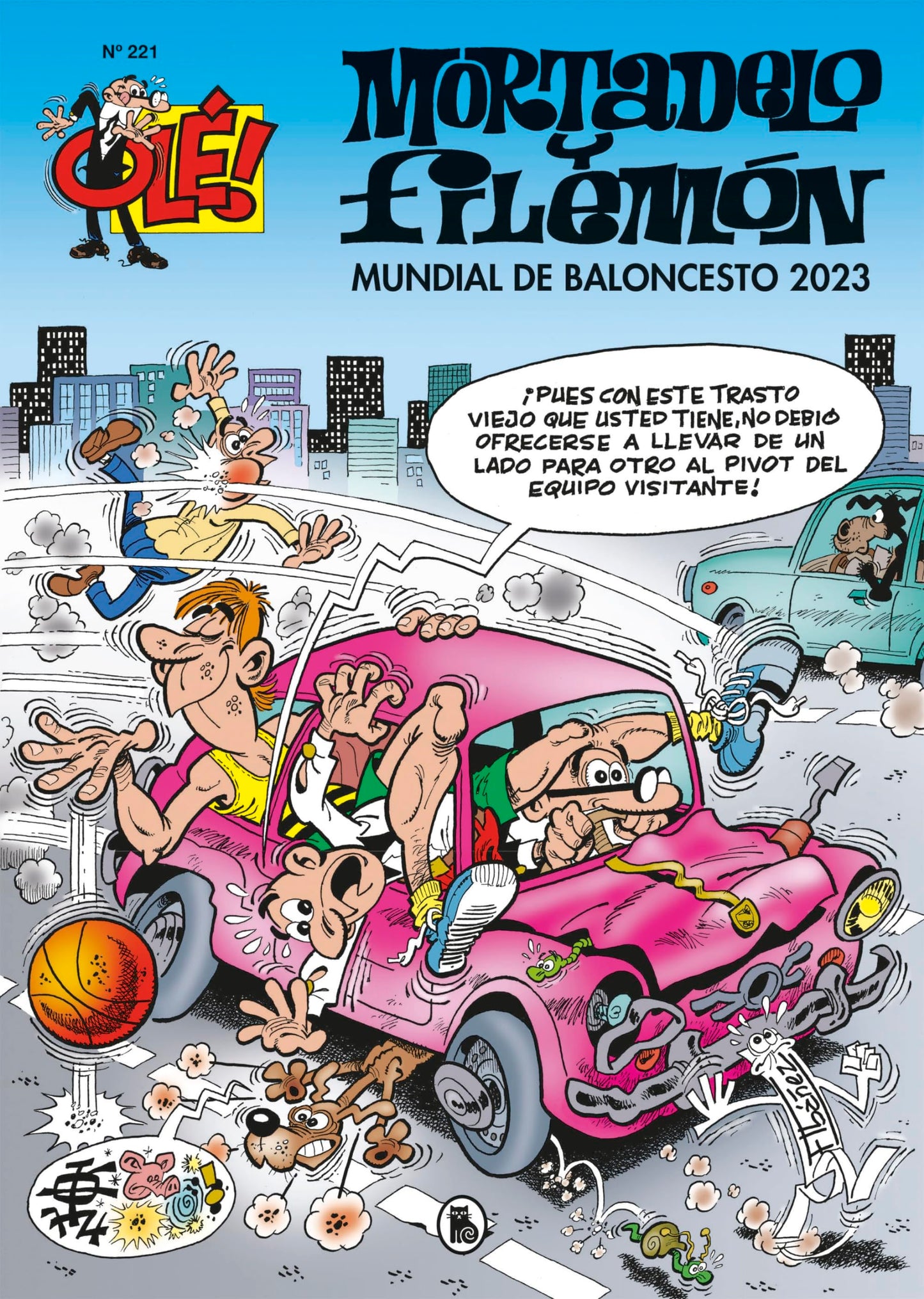 Libro: Mundial de baloncesto 2023 (Olé! Mortadelo 221) (Bruguera Clásica)