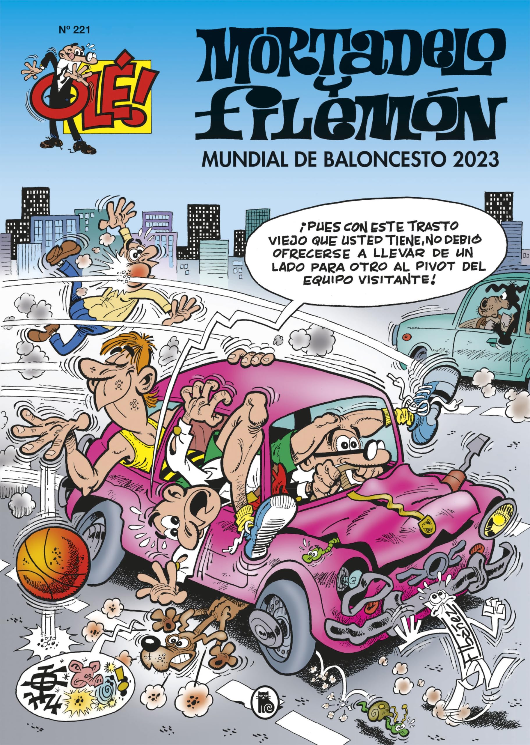 Libro: Mundial de baloncesto 2023 (Olé! Mortadelo 221) (Bruguera Clásica)