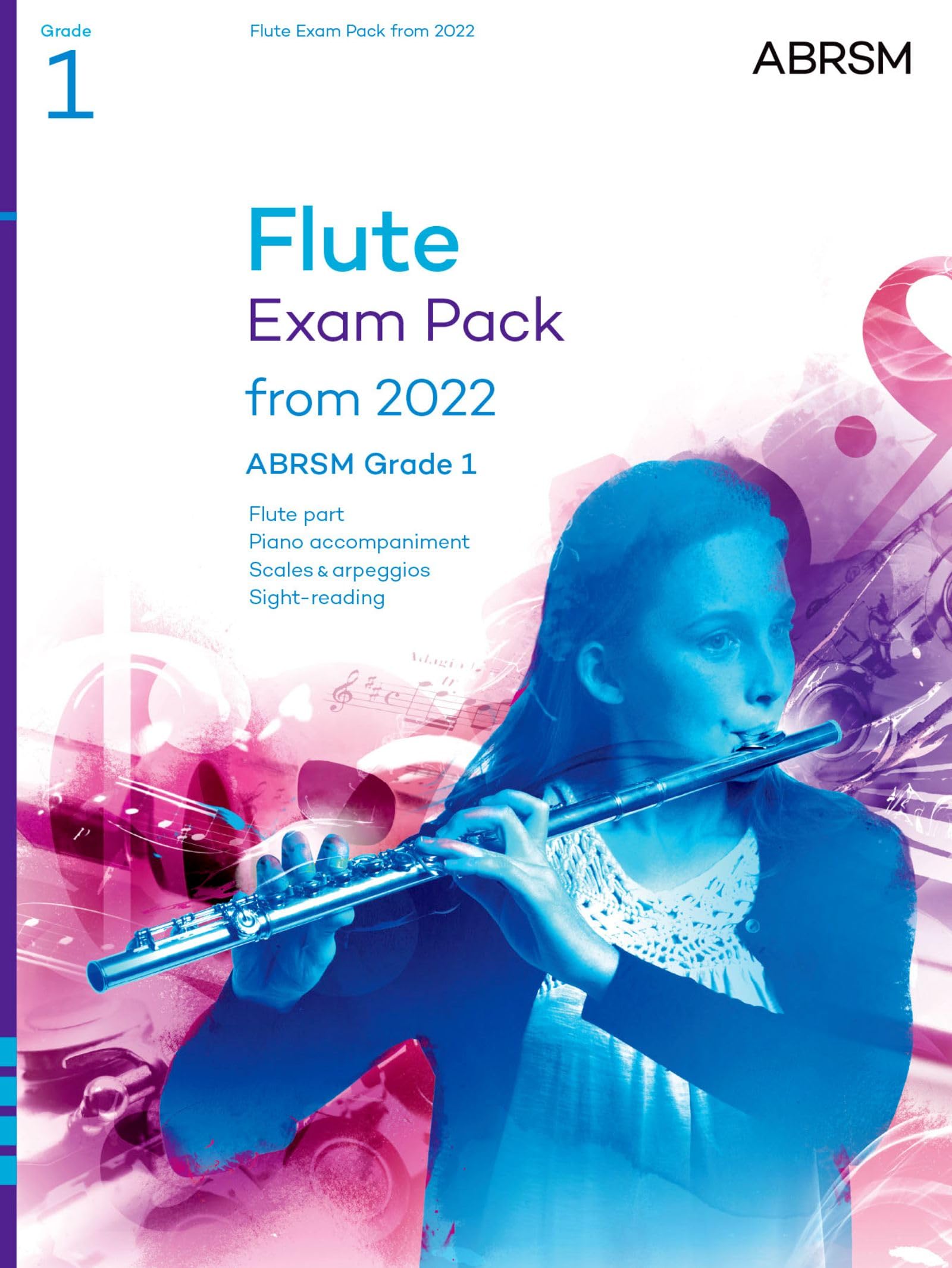 Libro: Flute Exam Pack from 2022, ABRSM Grade 1: Selected from the syllabus from 2022. Score & Part, Audio Downloads, Scales & Sight-Reading (ABRSM Exam Pieces)