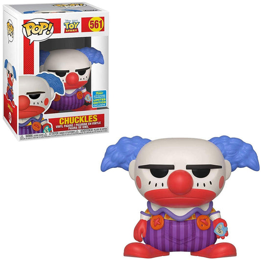 Funko Pop Disney: Toy Story 4 - Chuckles The Clown Figura de Vinilo, Convención de Verano, Exclusivo Amazon, Multicolor, standart (40163)