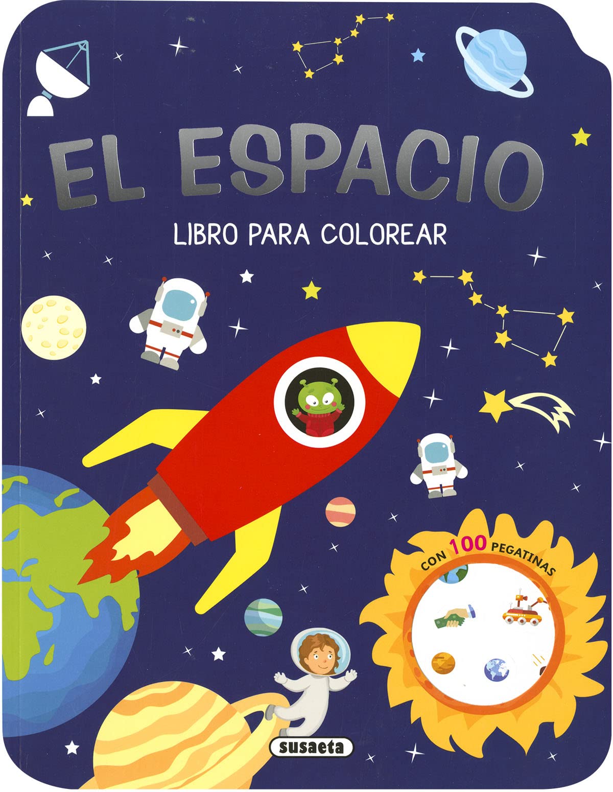 Libro: El espacio (Colores y pegatinas)