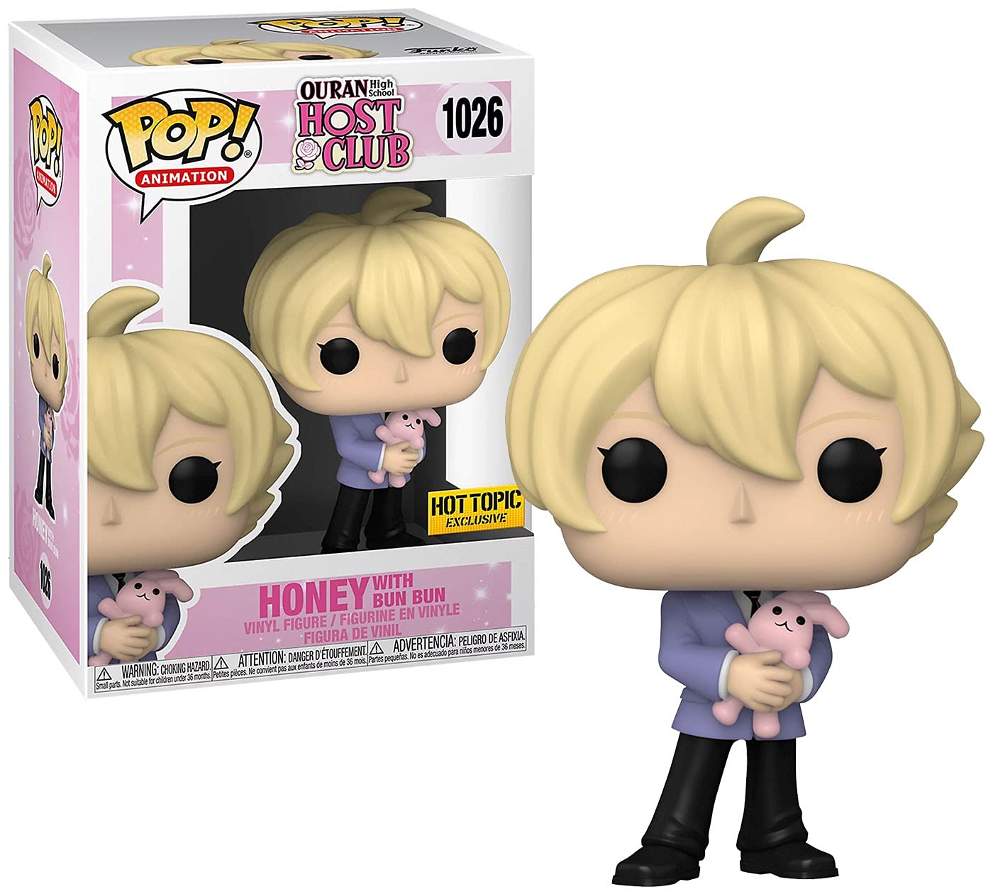Funko Ouran High School Host Club Pop! Animation Honey with Bun Bun Figura de Vinilo Hot Topic Exclusivo Multi None