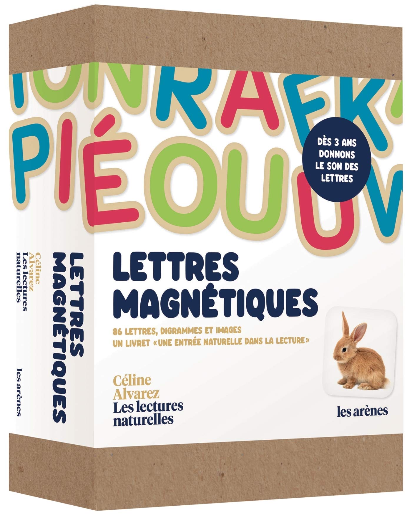 Libro: Coffret Lettres magnétiques: 86 lettres, diagrammes et images en bois aimantés et 1 livret "Une entrée naturellle dans la lecture"