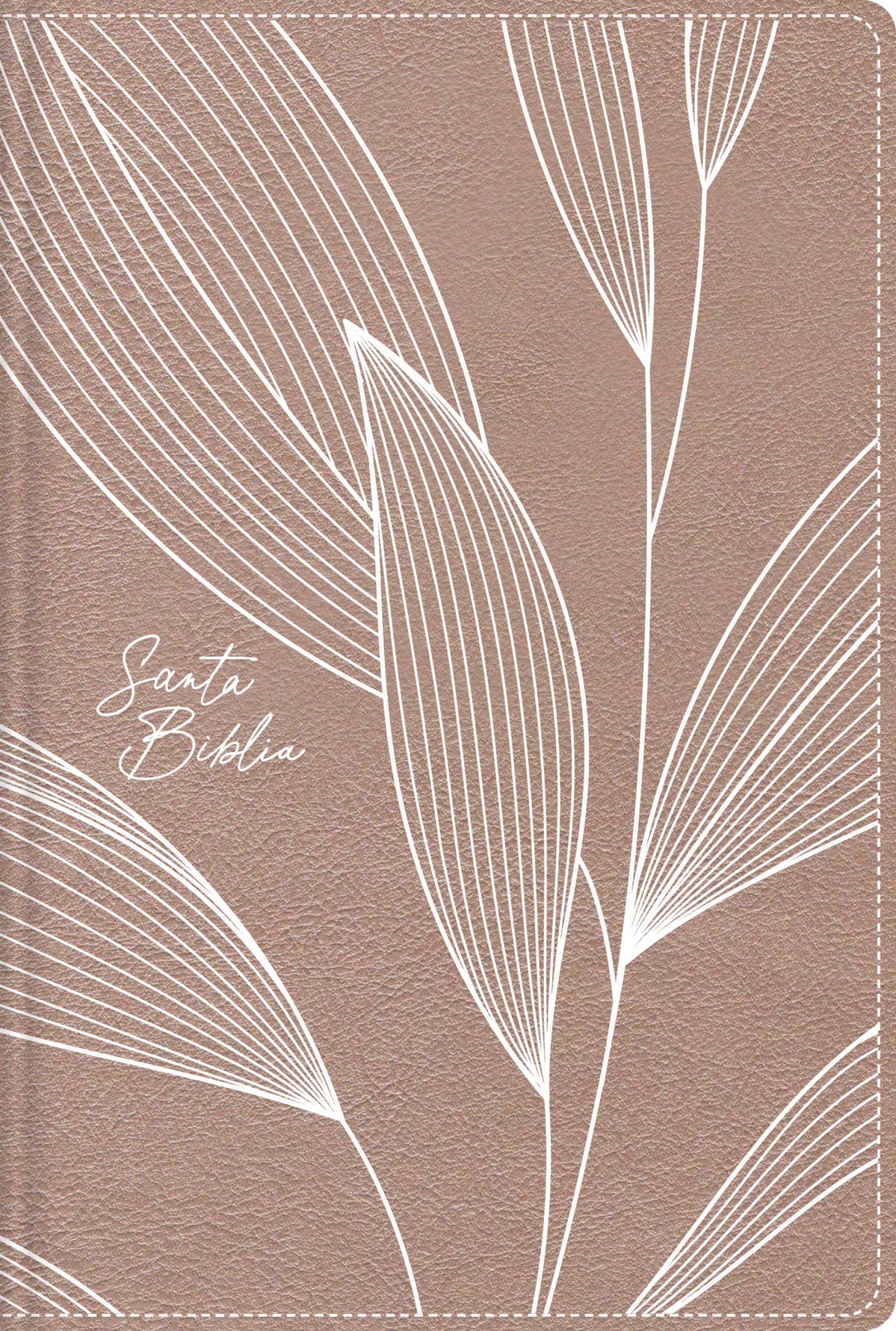 NBLA, Santa Biblia, Edición versificada, Tamaño bolsillo, Leathersoft, Con cierre, Oro Rosa, Palabras de Jesús en rojo, Comfort Print