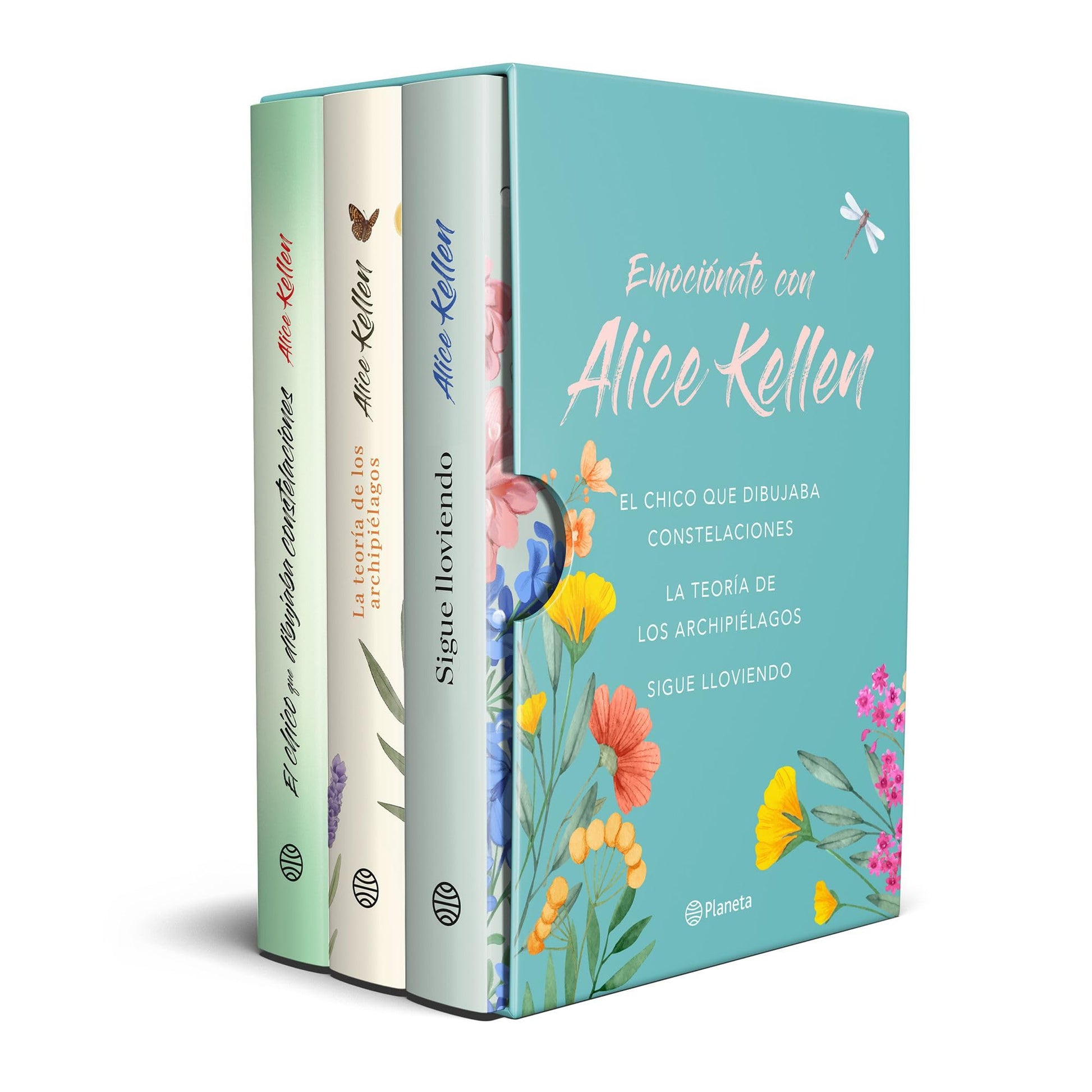 Libro: Estuche Emociónate con Alice Kellen: (El chico que dibujaba constelaciones + La teoría de los archipiélagos + Sigue lloviendo) (Planeta)