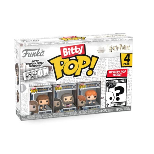 Funko Bitty Pop! Pack de 4: Harry Potter - Hermione Granger, Rubeus Hagrid