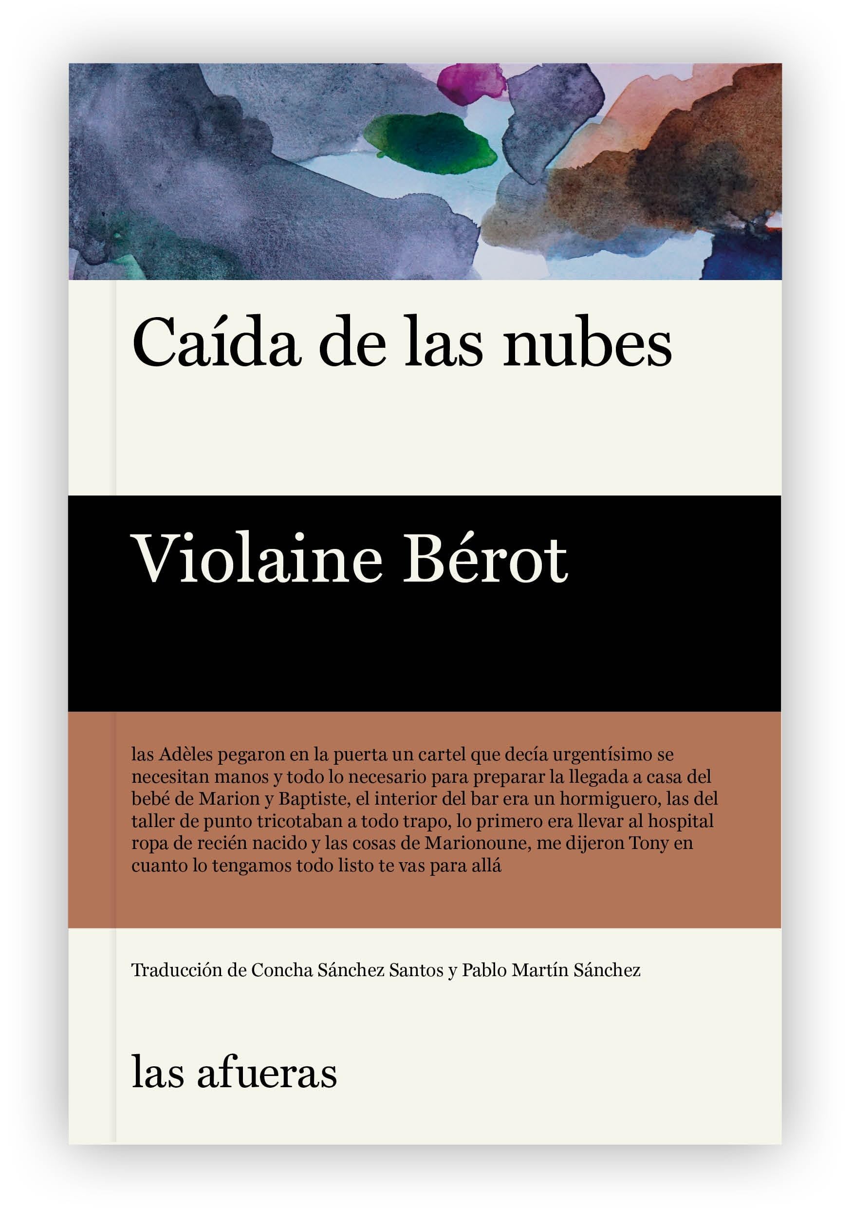 Libro: Caída de las nubes (Las afueras)
