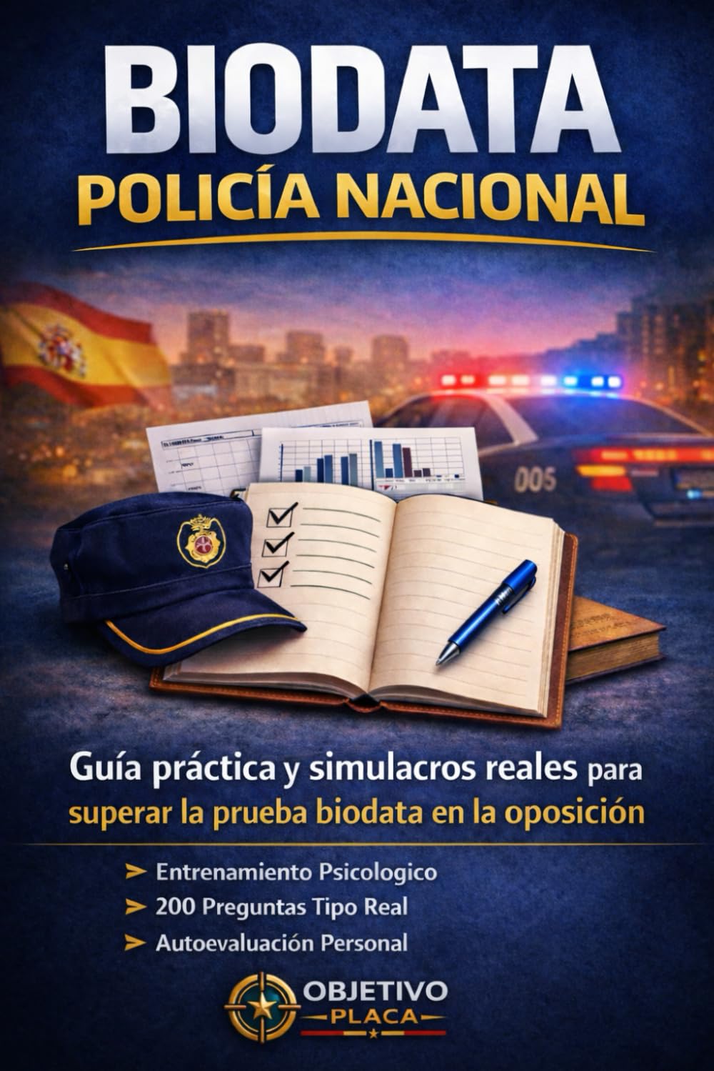 Libro: Biodata Policía Nacional Guía práctica y simulacros reales para superar la prueba biodata en la oposición: Cómo Superar el Biodata de Policía Nacional ... psicológica para opositores (OBJETIVO PLACA)