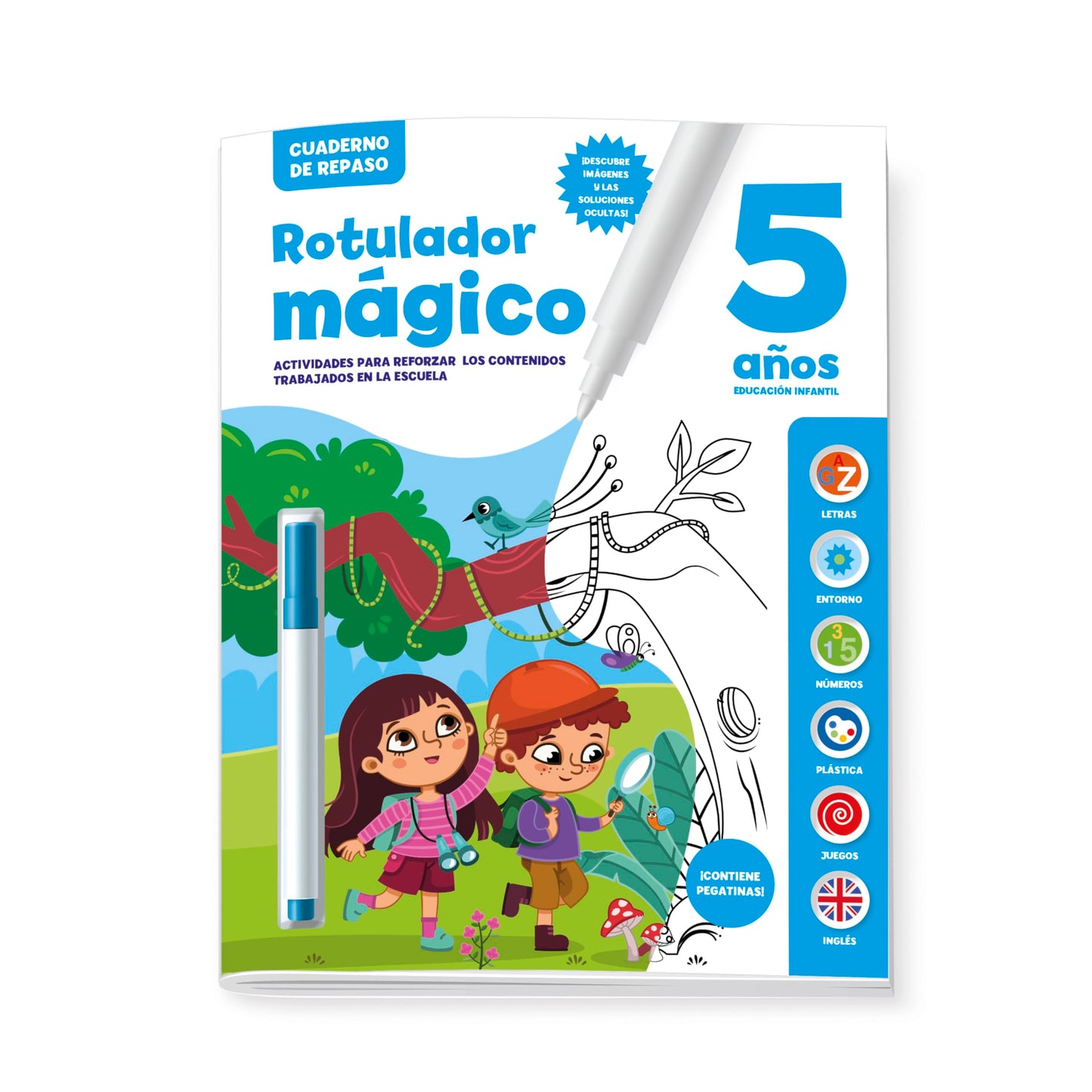 Libro: CUADERNO DE REPASO 5 AÑOS - ROTULADOR MAGICO