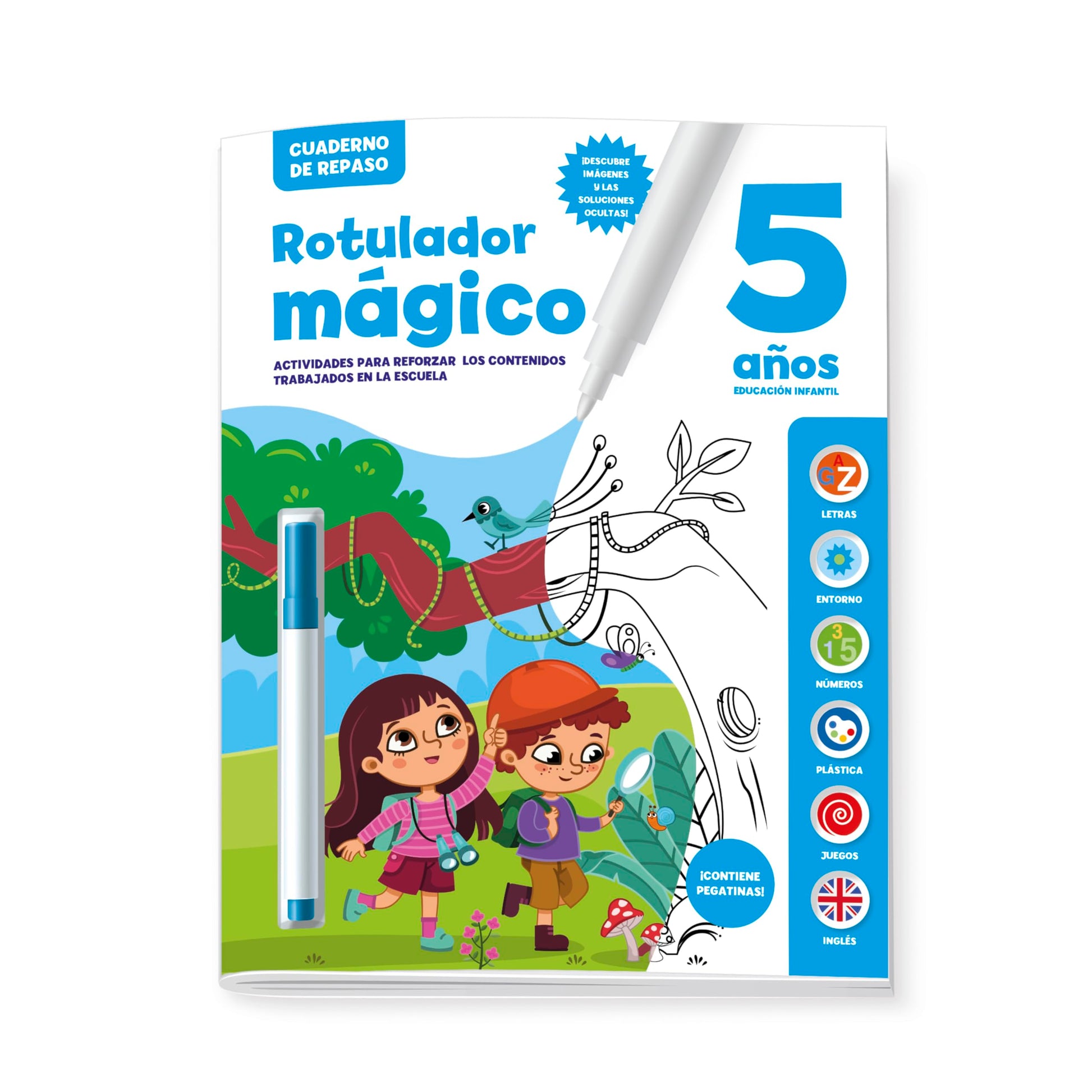 Libro: CUADERNO DE REPASO 5 AÑOS - ROTULADOR MAGICO