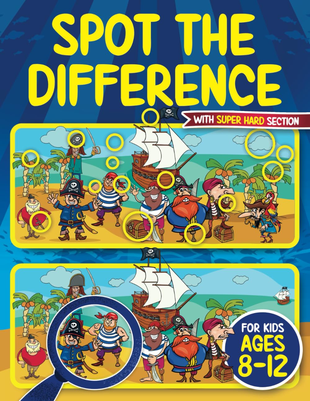 Libro: Spot the Difference Book for Kids ages 8-12: Seek and Find Hidden Picture Activity Book for 8, 9, 10, 11 and 12 Year Old Children | Includes SUPER HARD Bonus Section