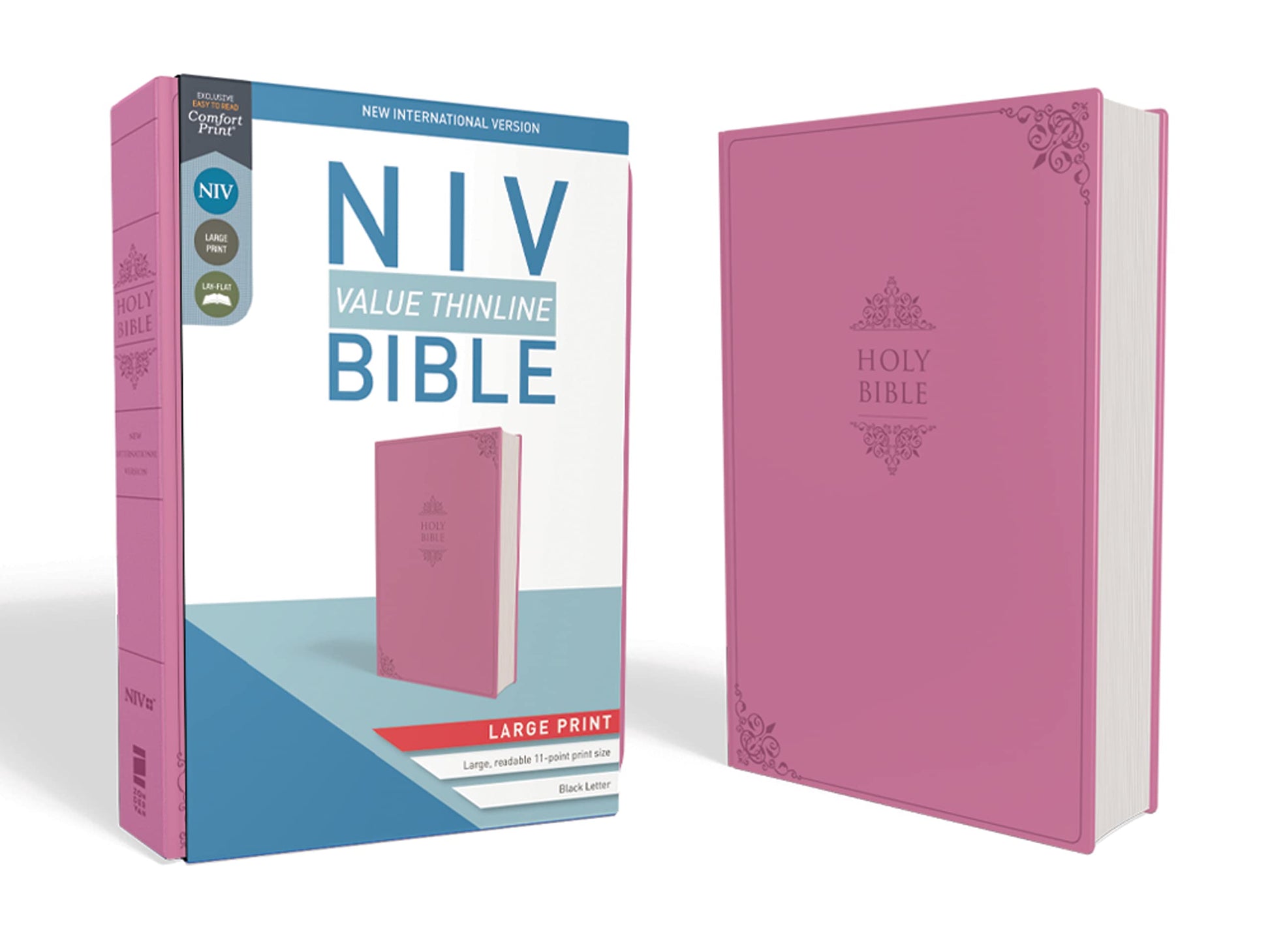Libro: NIV, Value Thinline Bible, Large Print, Leathersoft, Pink, Comfort Print