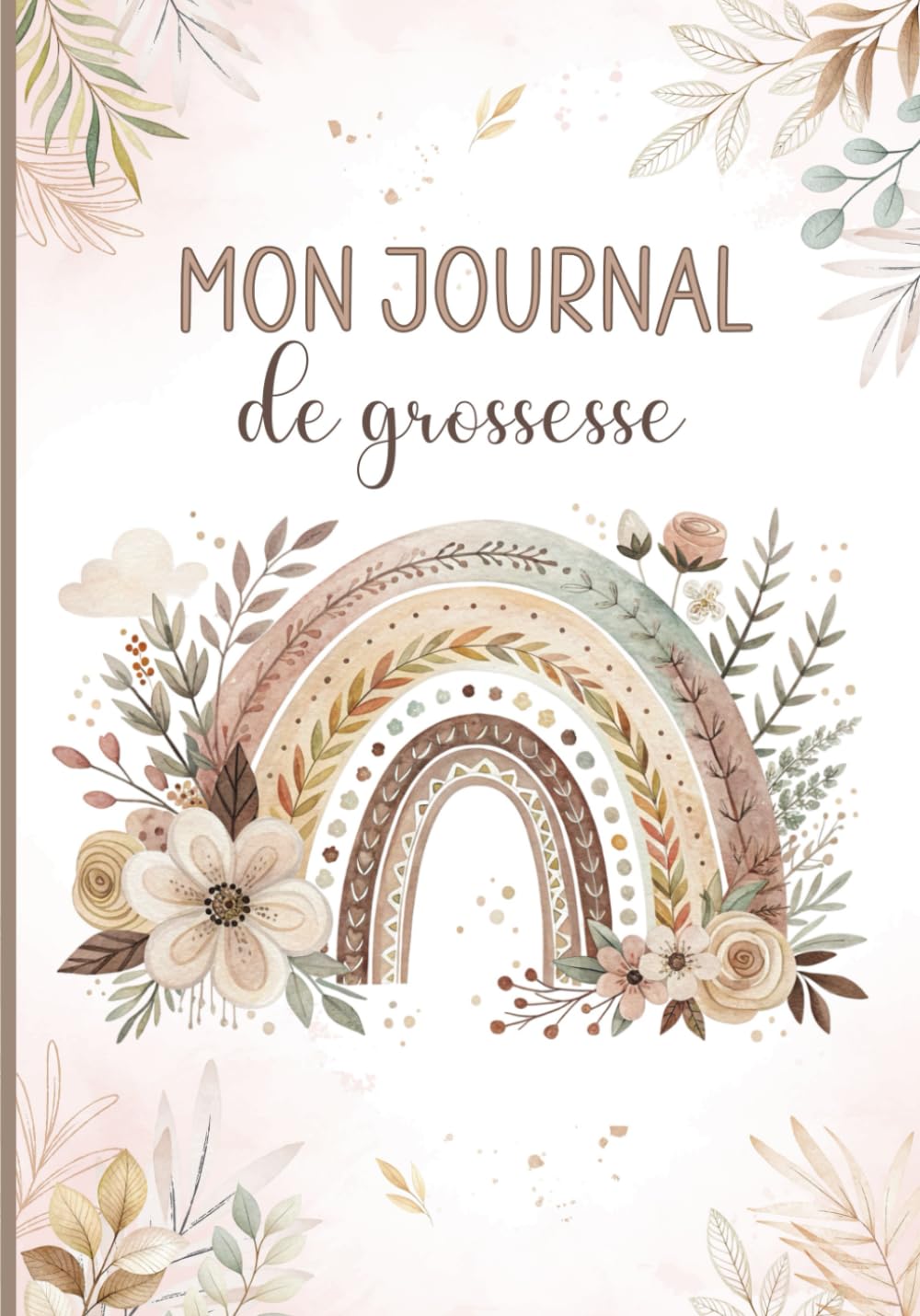 Libro: Mon journal de grossesse: Livre de grossesse et de naissance à remplir – Cadeau idéal pour future maman – en COULEUR