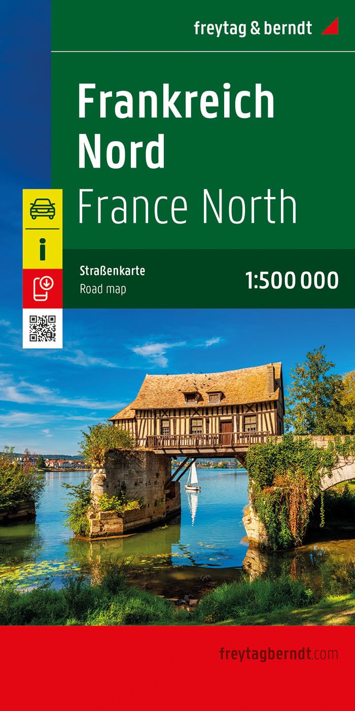 Libro: Francia nord 1:500.000: 1:500,000 scale road map of Northern France inc. part of Southern England: AK 0405 (Auto karte)