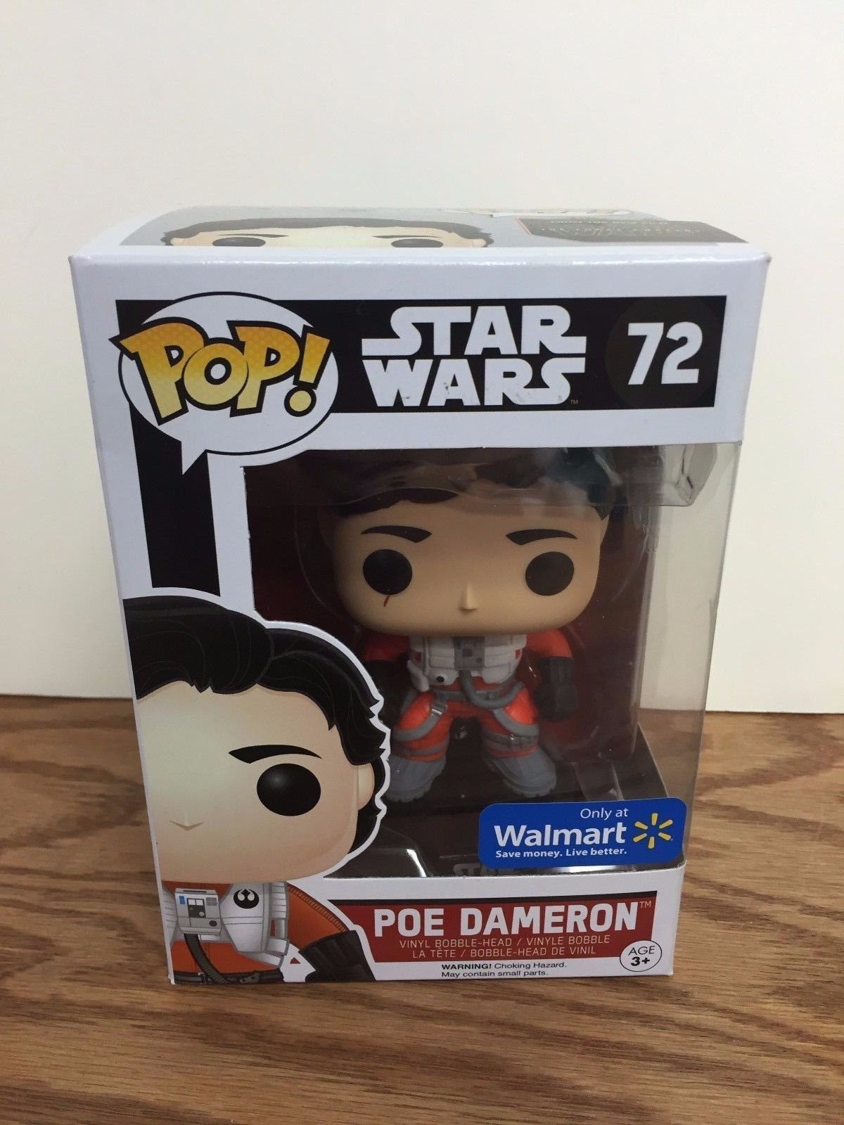 Funko Pop: Star Wars Pop! Figura de Vinilo Poe Dameron (No Helmet)