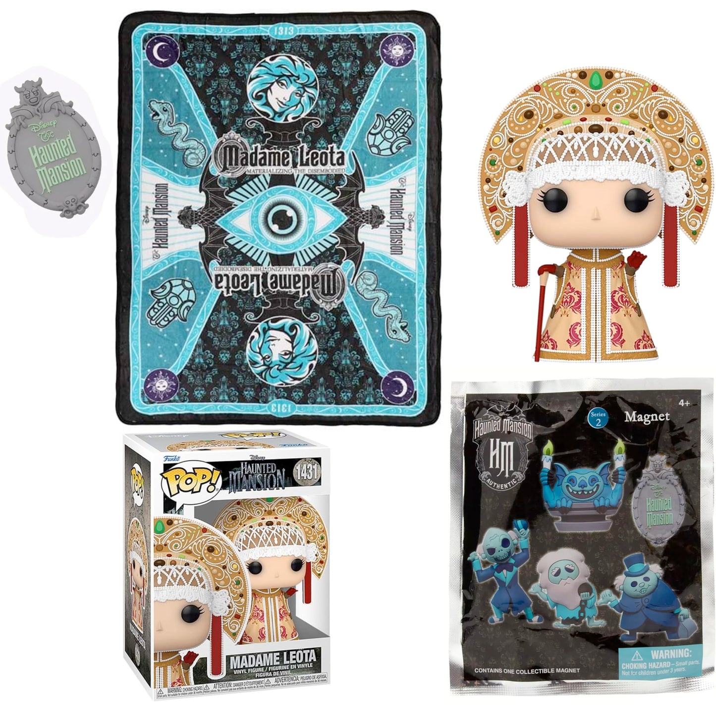 Funko Pop: Leota Haunted Mansion Souls Disney Ghosts Spirit Madame Characters Ghost Pop Figura Characters Hitchhiking + Mini Spooky Items