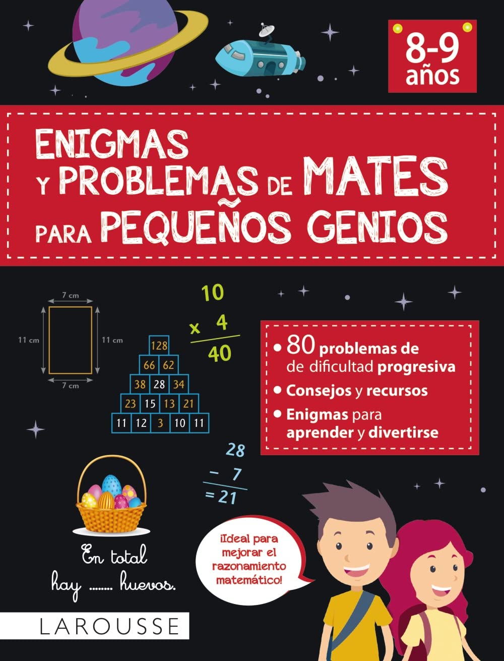 Libro: Enigmas y problemas de mates para pequeños genios (8-9 años) (LAROUSSE - Infantil / Juvenil - Castellano - A partir de 8 años)