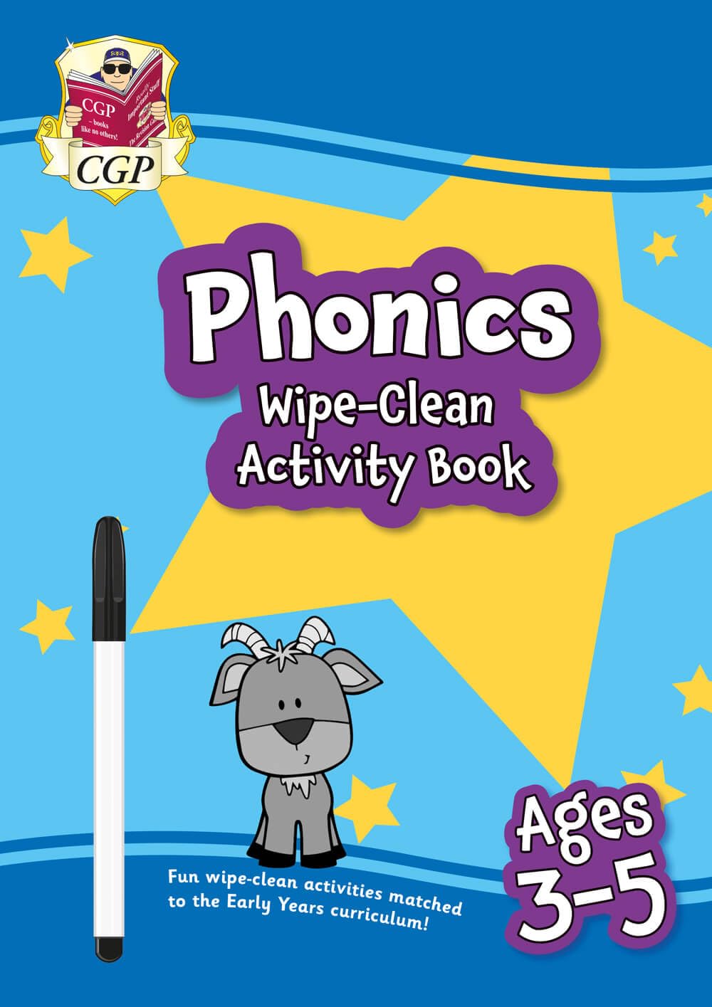 Libro: New Phonics Wipe-Clean Activity Book for Ages 3-5 (with pen)