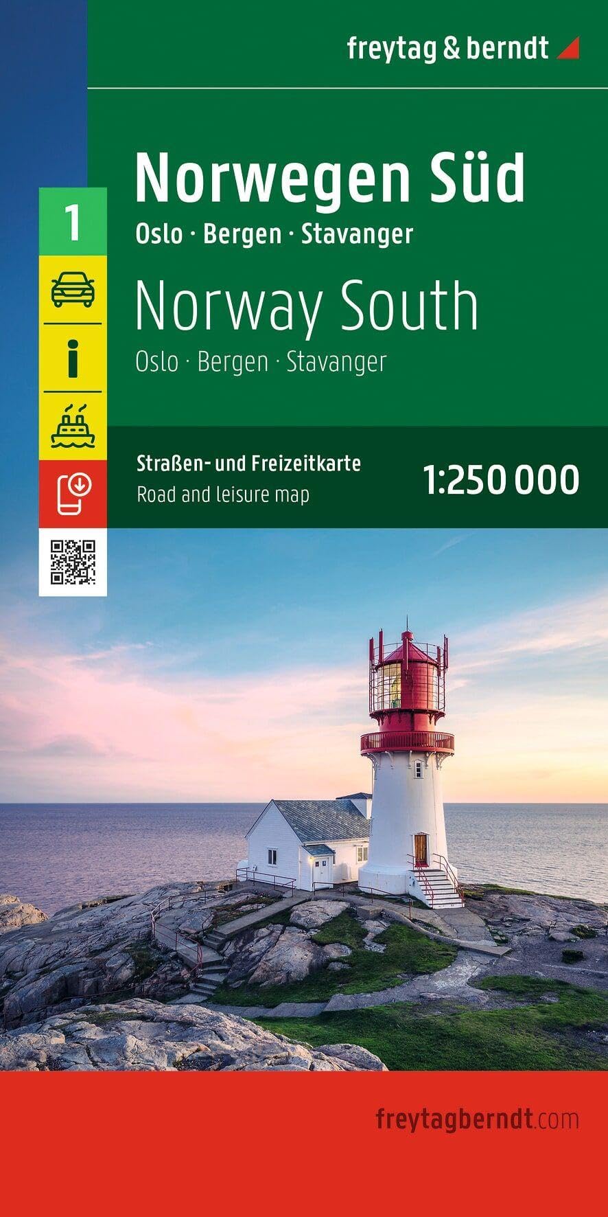 Libro: Norvegia Sud Oslo Bergen Stava 2026: Oslo - Bergen - Stavanger: AK 0655 (Auto karte)