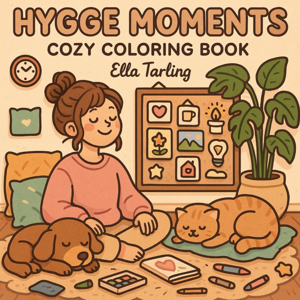 Libro: Hygge Moments – A Cozy Bold & Easy Coloring Book for Girls & Adults
