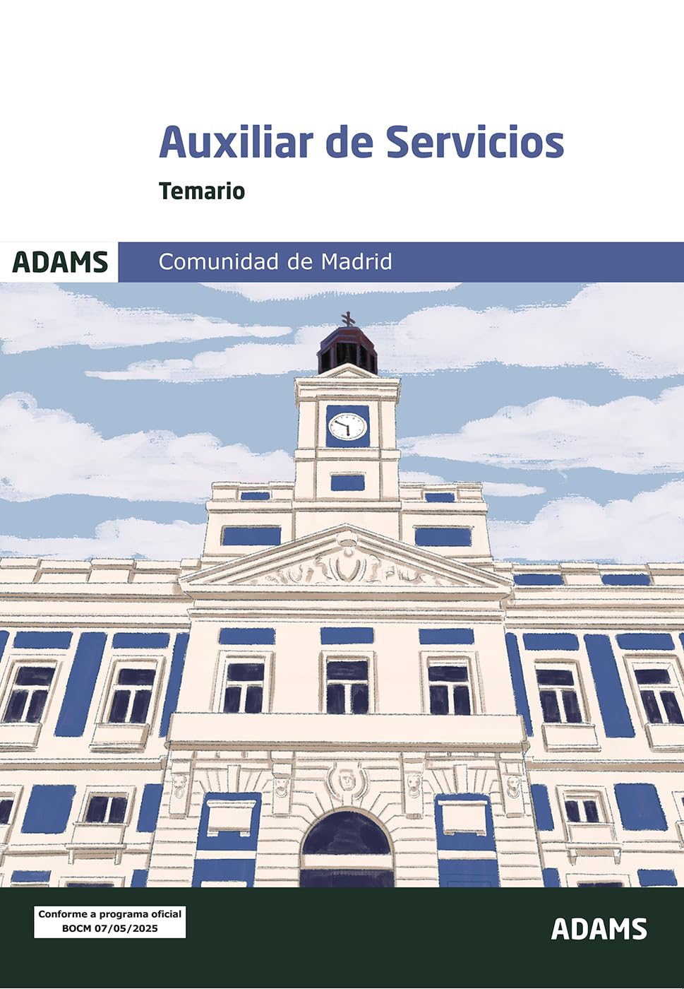 Libro: Temario Auxiliar de Servicios Comunidad de Madrid (OPOSICIONES)