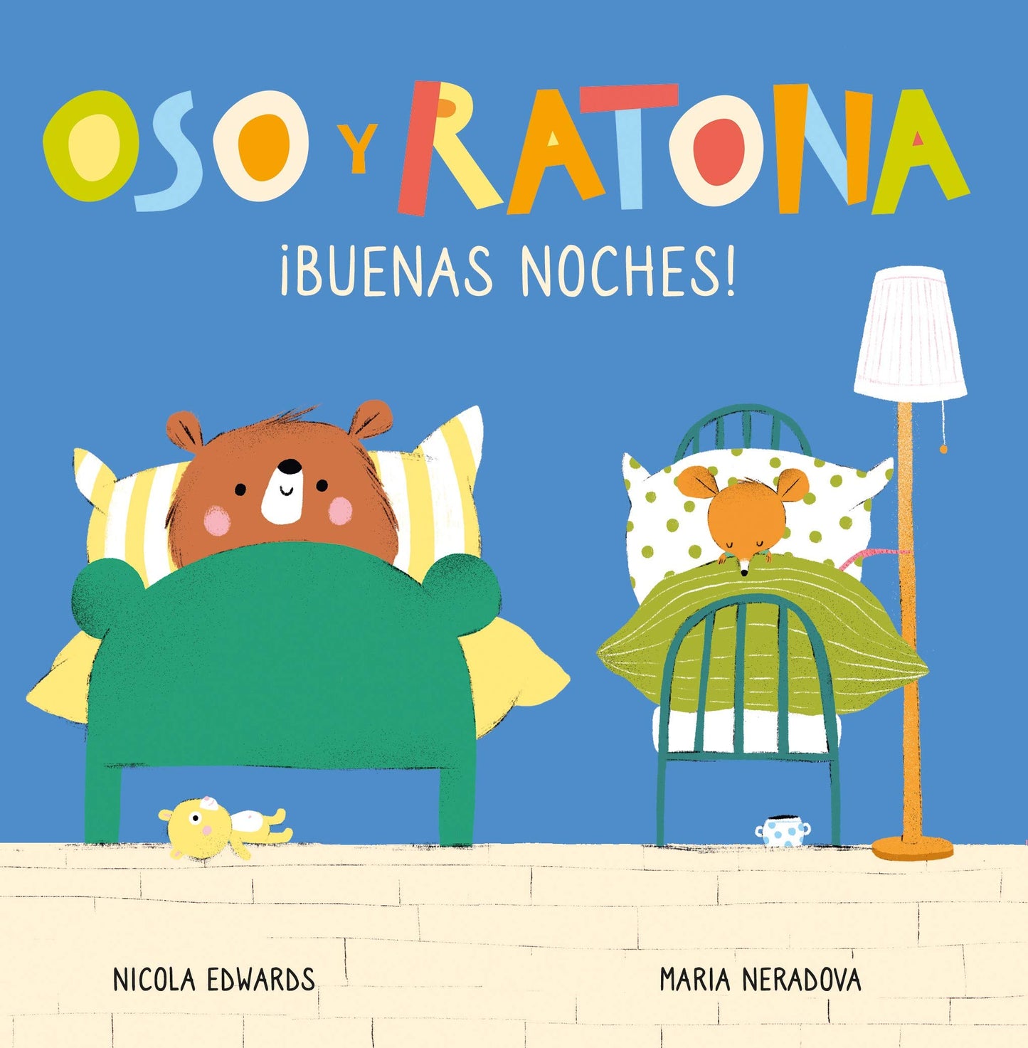 Libro: Oso y Ratona - ¡Buenas noches!: Un libro de cartón con pestañas (Pequeñas manitas)