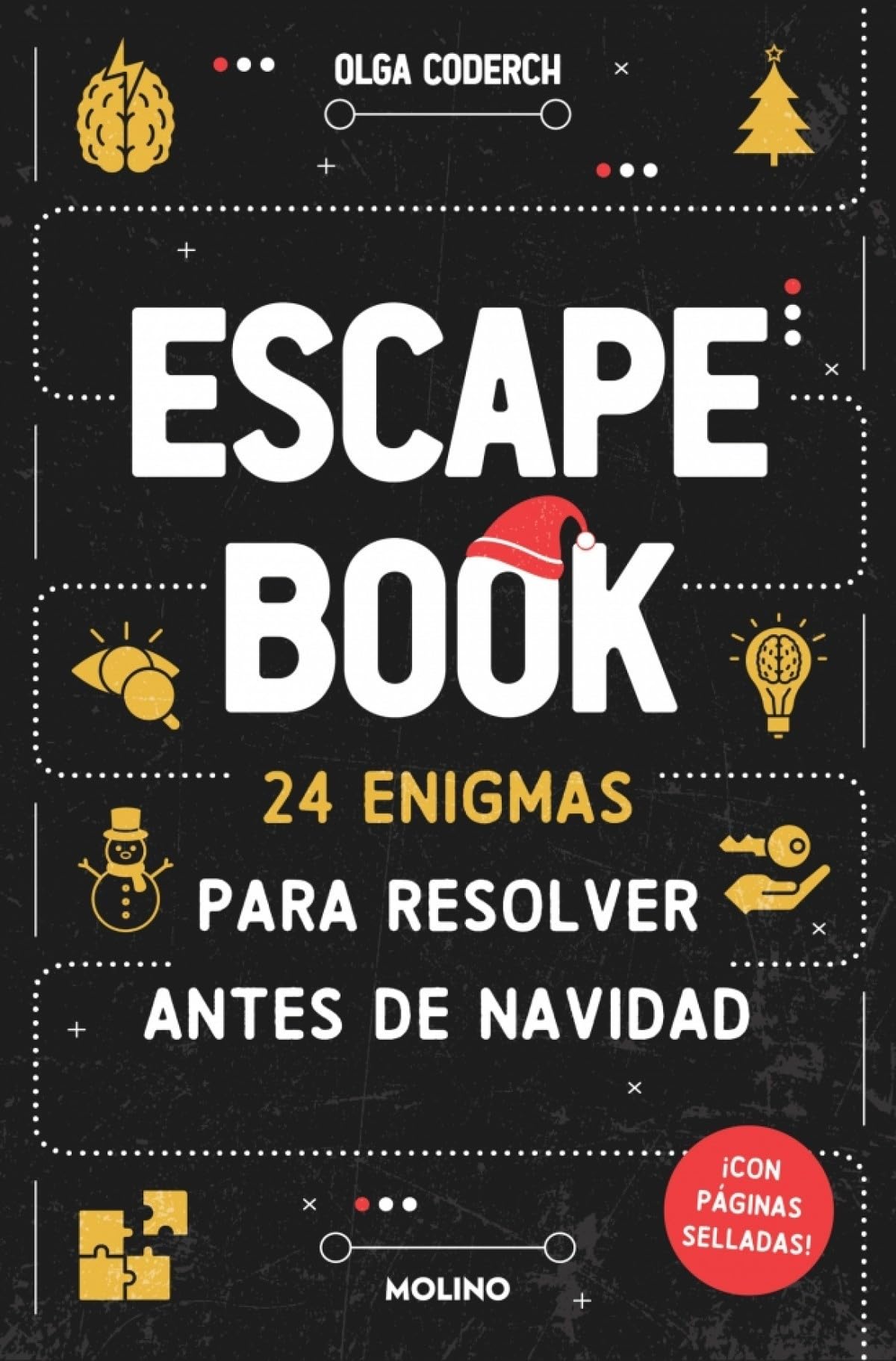 Libro: Escape Book: 24 enigmas para resolver antes de Navidad: ¡tu calendario de adviento con páginas selladas! (Ficción Kids)