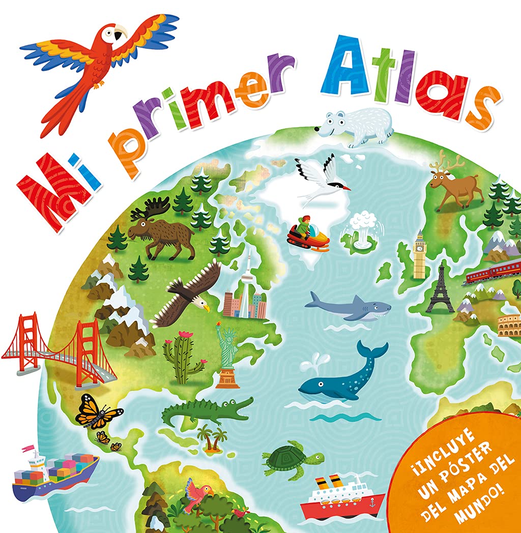 Libro: Mi primer atlas: (incluye un póster del mapa del mundo)