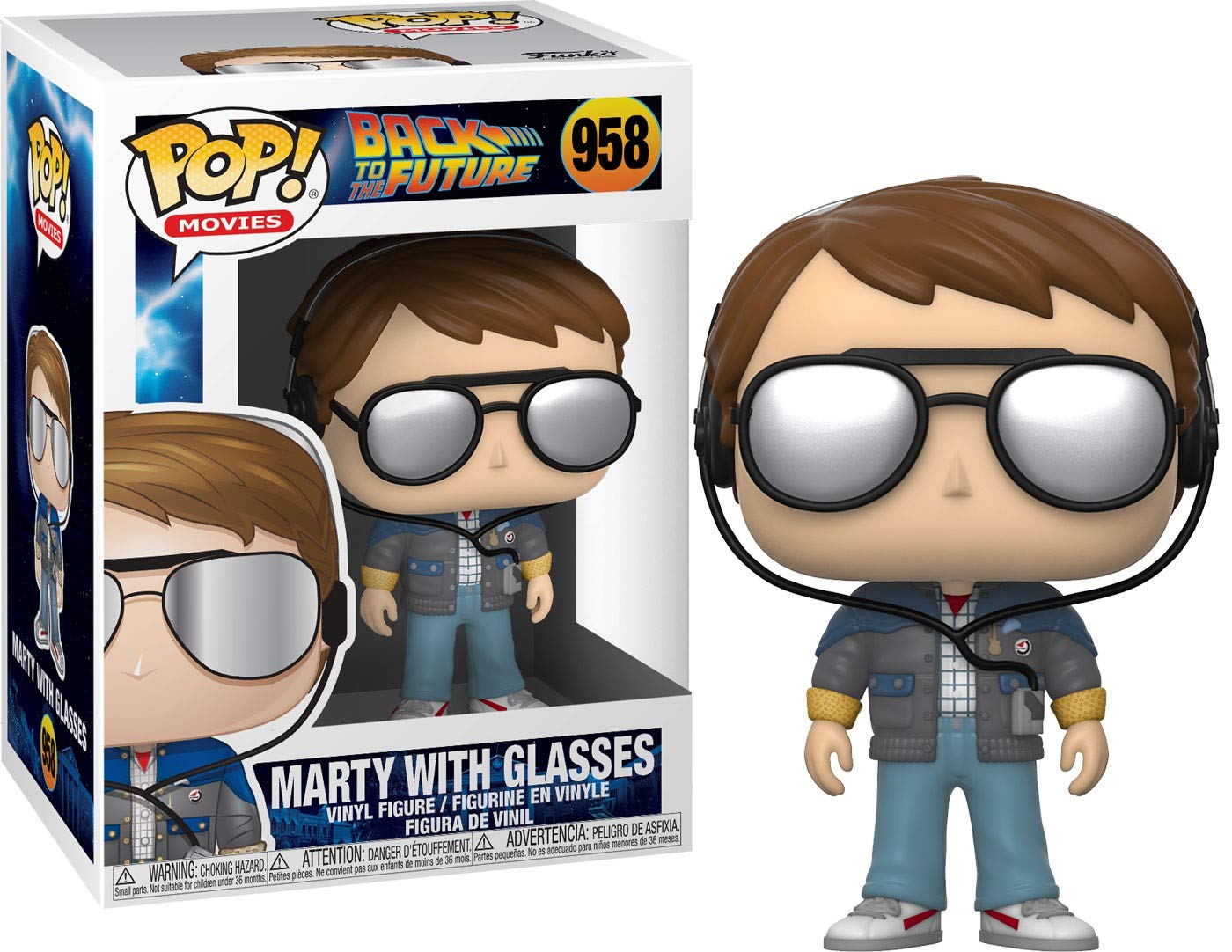 Funko Pop! Películas: Back to The Future - Marty with Glasses