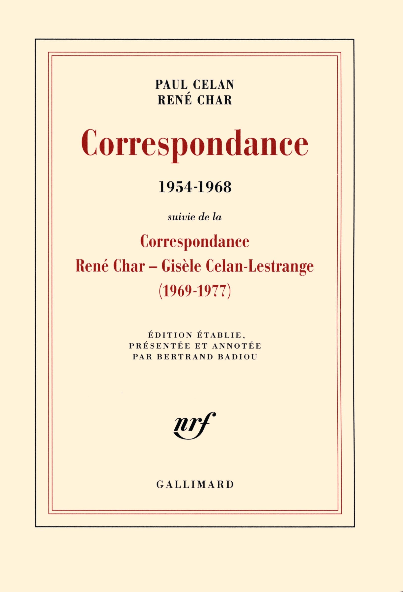 Libro: Correspondance: (1954-1968)