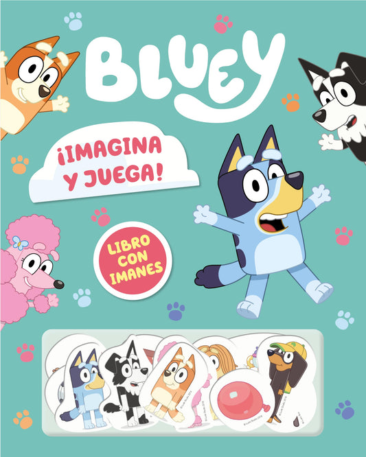 Bluey. Libro juguete - ¡Imagina y juega! Libro con imanes (Pequeñas manitas)