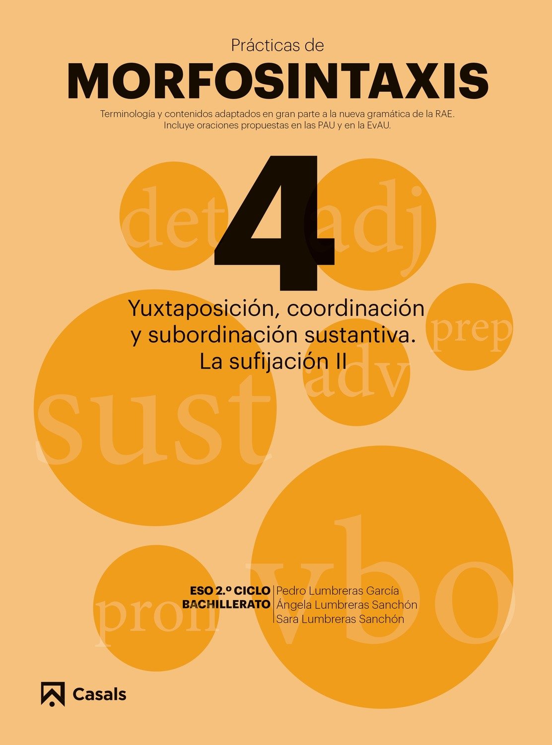 Libro: Pràcticas Morfosintaxis 4 Yuxtaposición, coordinación y subordinación sustantiva. La sufijación II