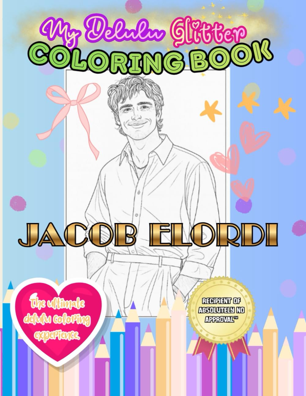 Libro: My Delulu Glitter Coloring Book: Jacob Elordi
