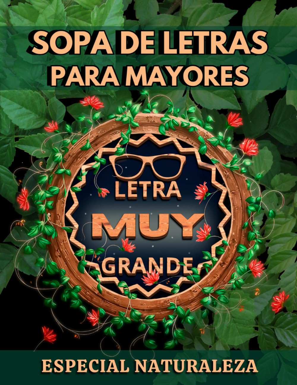 SOPA DE LETRAS PARA MAYORES CON LETRA MUY GRANDE ESPECIAL NATURALEZA: ¡Con temáticas de flores, plantas y animales!