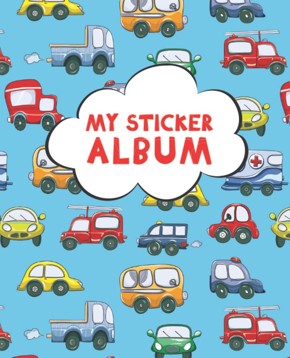 Libro: My Sticker Album: Blank Sticker Book for Collecting Stickers | Reusable Sticker Collection Album for Kids - Cars and trucks - Gift For Children (Sticker Albums for Kids)