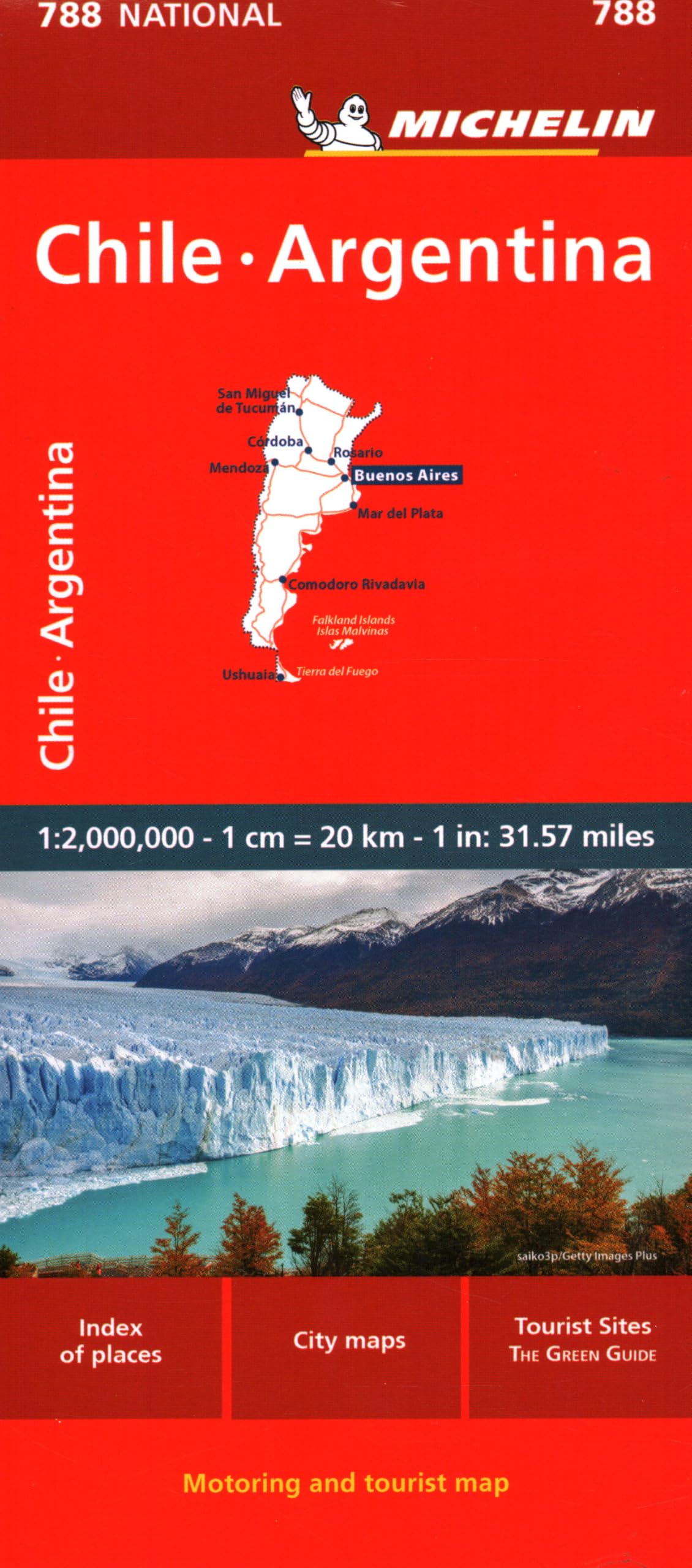 Libro: Chile-Argentina 1:2.000.000: Map: 788 (Mapas National)