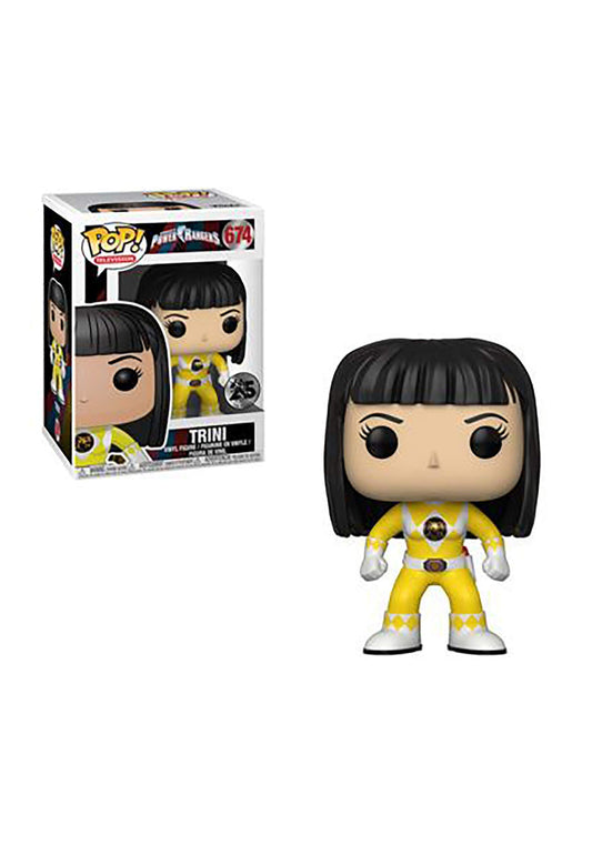 Funko Pop Television: Power Rangers - Yellow Ranger (No Helmet) Collectible Figura