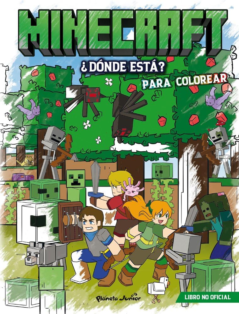 Libro: Minecraft. ¿Dónde está? Para colorear