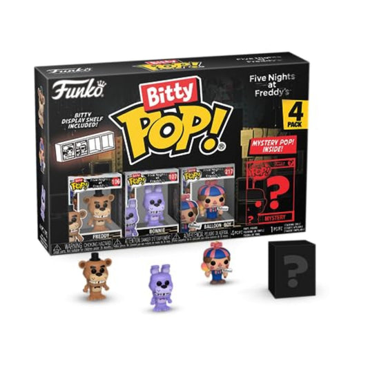Funko Bitty POP! Pack de 4 FNAF : Freddy, Bonnie, Balloon Boy & Mystery