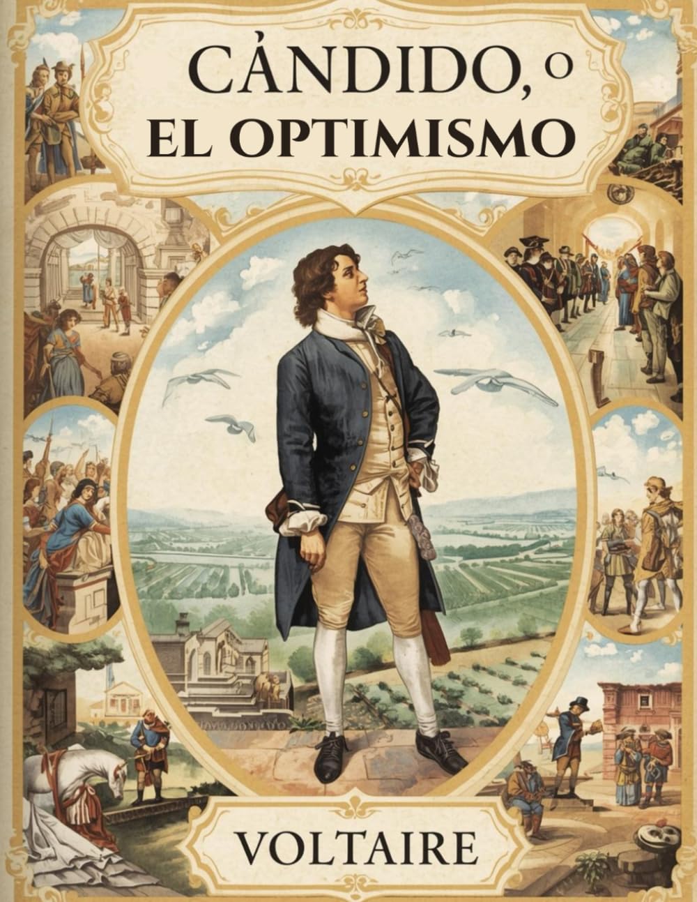 Libro: Cándido, o el optimismo: Clásico de Voltaire - sátira, filosofía y el viaje de un joven hacia la verdad (Spanish Edition)