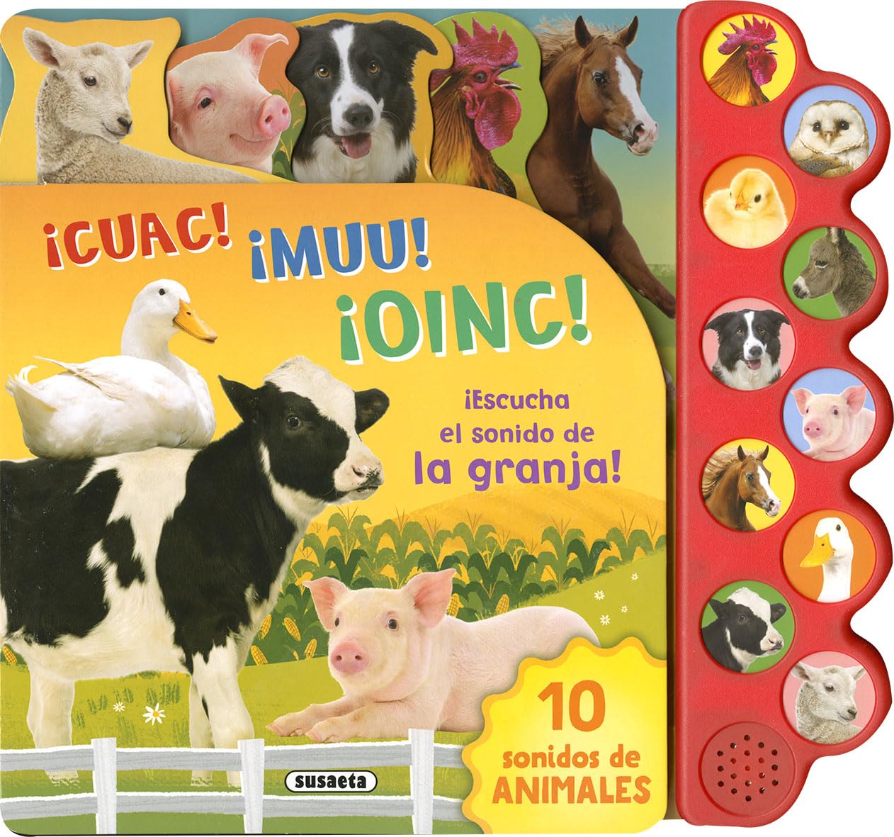 ¡Escucha el sonido de la granja! (10 sonidos de animales)