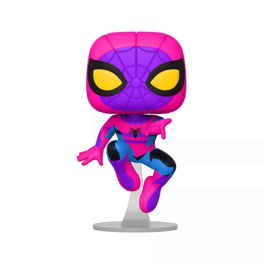 Funko Pop! Marvel: Blacklight Spider-Man Figura de Vinilo Exclusivo Black Light Edition Spiderman – Pop Only