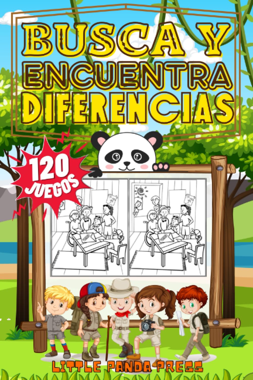 Libro: Busca y Encuentra las Diferencias para Niños de 5 6 7 8 años: 120 Juegos con mas de 800 diferencias – Libro de juegos con dibujos para colorear y encontrar las diferencias