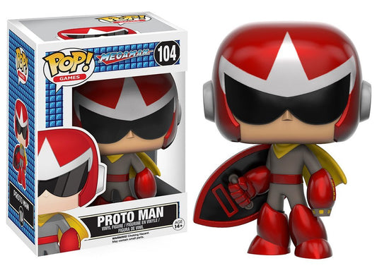Funko POP Games: Mega Man - Proto Man Figura de Acción