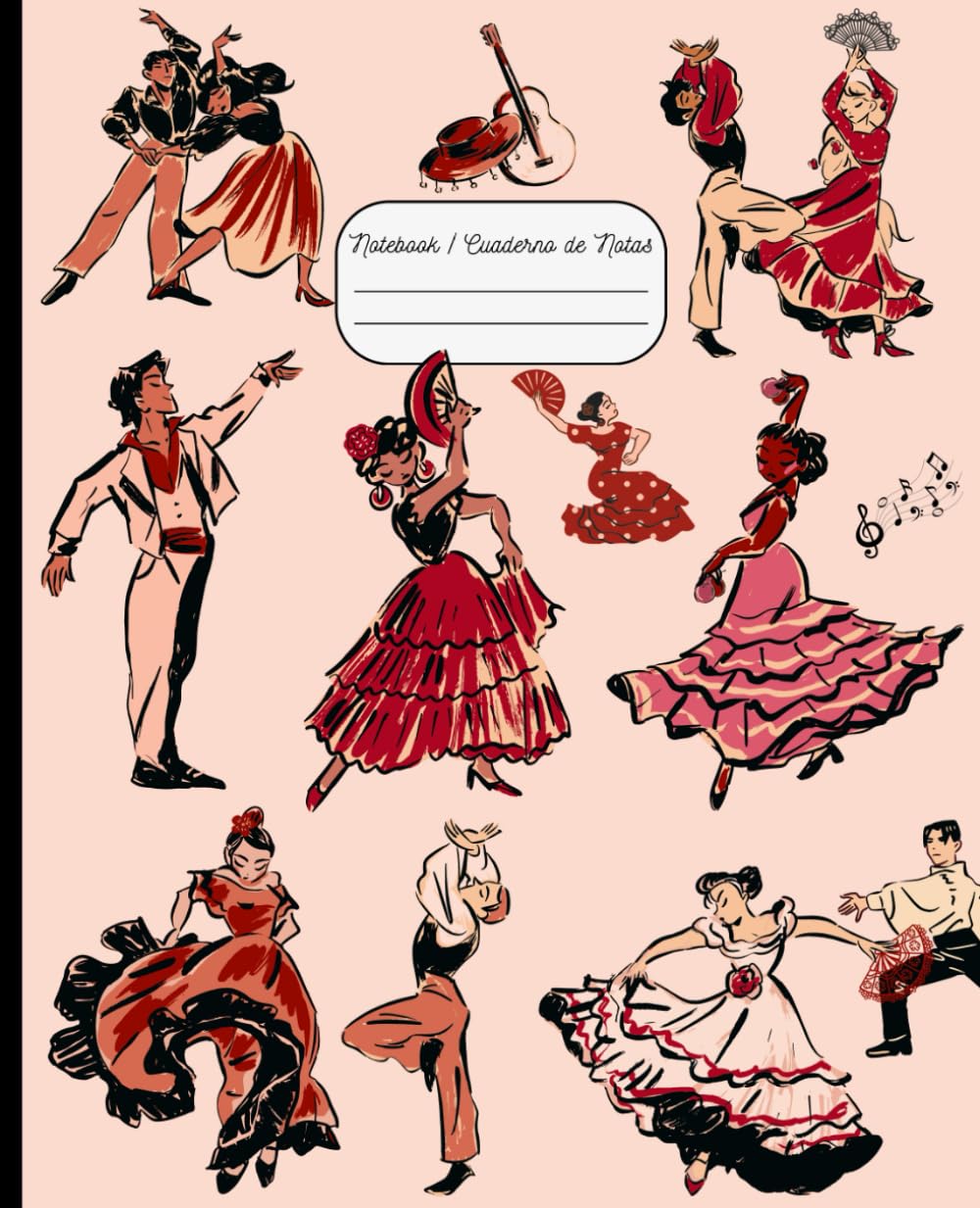 Libro: Authentic Joy | El Baile Flamenco Notebook / Cuaderno de Notas: Flamenco Gift for Women; Spanish Dancer, Castanets, Tambourine, Flamenco & Bolero Dance Show Fans | Lined Journal or Organizer