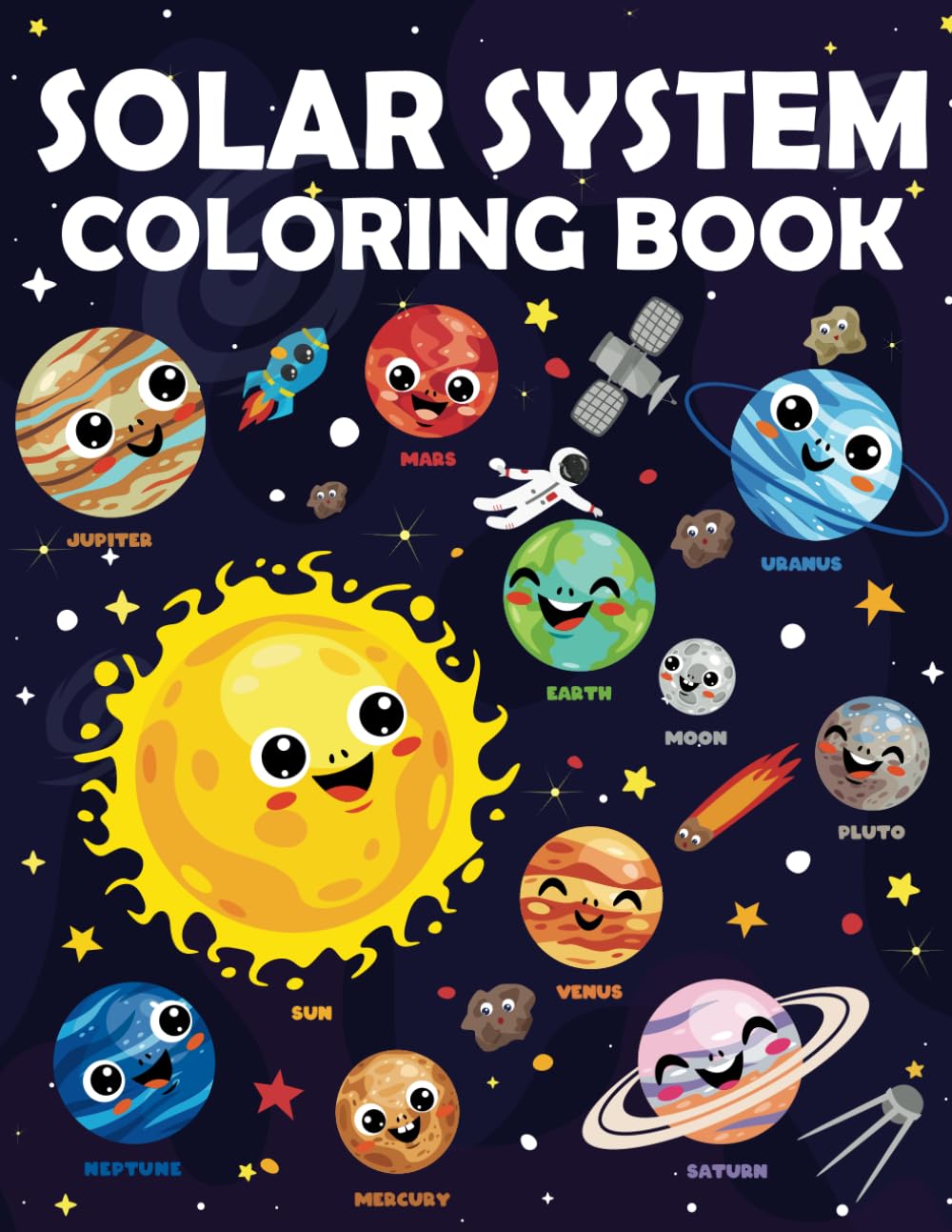 Libro: Solar System Coloring Book For Kids, Planets Coloring Book