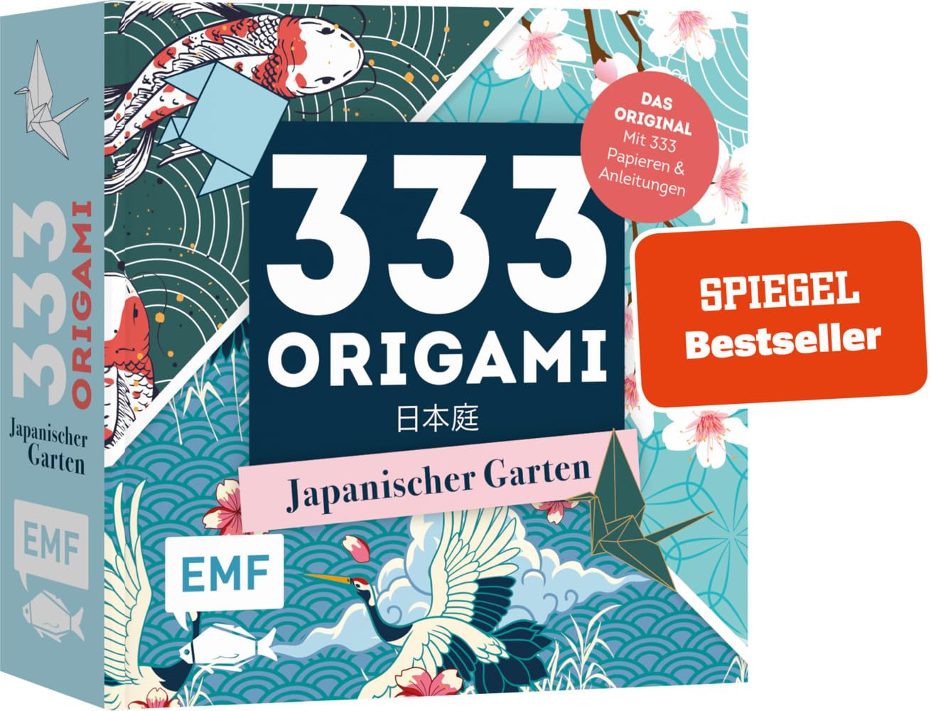 Libro: 333 Origami - Japanischer Garten - Zauberschöne Papiere falten für Japan-Fans: Das Original: Mit Anleitungen und 333 feinen Papieren: Hochwertiges Origami-Papier mit Blüten-, Wasser- und Tiermotiven