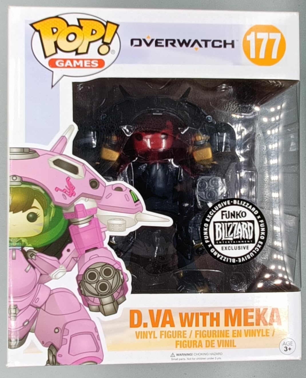 Funko Pop! Vinyl Overwatch Carbon Fiber D.Va & MEKA Buddy Exclusivo